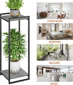 2-Tier Plant Stand Indoor, Oak Grey - Image 6
