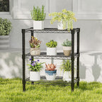 DUMOS 3-Tier Metal Wire Storage Shelves, Adjustable Standing Storage Rack Shelf - Image 7