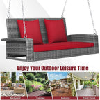 RELAX4LIFE 2-Person Porch Swing Bench - Image 9