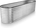 Plant & Plot Galvanized Raised Garden Beds Outdoor // 8×2×2 ft Planter Raised by PlantPlot