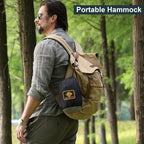 Camping Hammock with Net, Portable Lightweight Double Hammocks with Tree Straps - Image 6