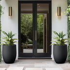 Kante 21.7 Inch Tall Concrete Planter, Large Indoor Outdoor Plant Pot - Image 5