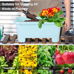 Self-Watering Rectangle Planter Boxes 8-Pack, 15.7-Inch Window Box Planter - Image 6