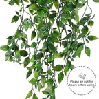 Whonline 2pcs Fake Hanging Plants, Artificial Potted Plants - Image 3