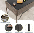 GAOMON 4-Piece Patio Furniture Set, Modern PE Rattan Conversation Set - Image 7