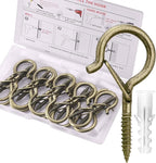 PlusRoc 20Pack Ceiling Hooks for Hanging Plants Outdoor String Lights Heavy Duty - Image 8