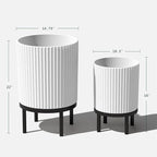 Veradek Demi Series Round Planter w/Stand - Image 3
