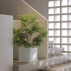 White Steel Planter Square Outdoor Planters Galvanized Steel Planter Box Indoor - Image 8