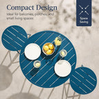 Best Choice Products 3-Piece Patio Dining Set, Bar Height, Outdoor Bistro Set - Image 6