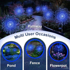 Solar Garden Lights Outdoor, 2 Pack 120 LED Twinkling Firework Lights Decorative - Image 5