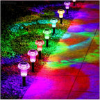 Solar Lights Outdoor Pathway Waterproof 12 Pack Color Changing LED Acrylic - Image 8
