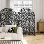 Casaphoria 72" H x 47" W Arched Metal Privacy Screen - Image 7