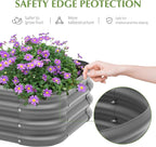 2-Pack 2x1ft Galvanized Raised Garden Bed, Outdoor Planter Bed, Metal Planter - Image 4