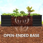 Vengarus 8x2x1FT Galvanized Raised Garden Bed Kit, Outdoor Metal Planter Box - Image 3