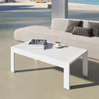 All-Weather Aluminum Outdoor Coffee Table, Modern Coffee Table - Image 8