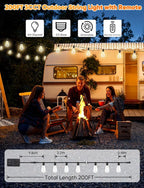 Brightever 200FT Outdoor String Lights - Image 5