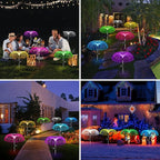 Vosaro Solar Flower Lights Outdoor Garden Decorations Waterproof, Solar Yard - Image 4