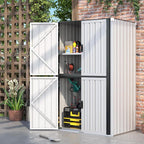 AECOJOY Outdoor Storage Cabinet Waterproof, Large Tall Vertical Outdoor by AECOJOY