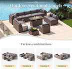 Aoxun 12 Piece Patio Furniture Set - Image 6