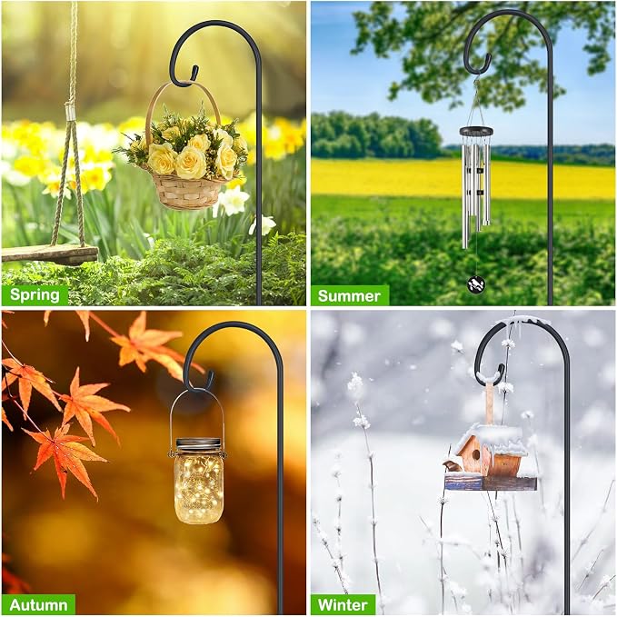 FEED GARDEN Adjustable 48 Inch Small Shepherd Hooks - Image 4
