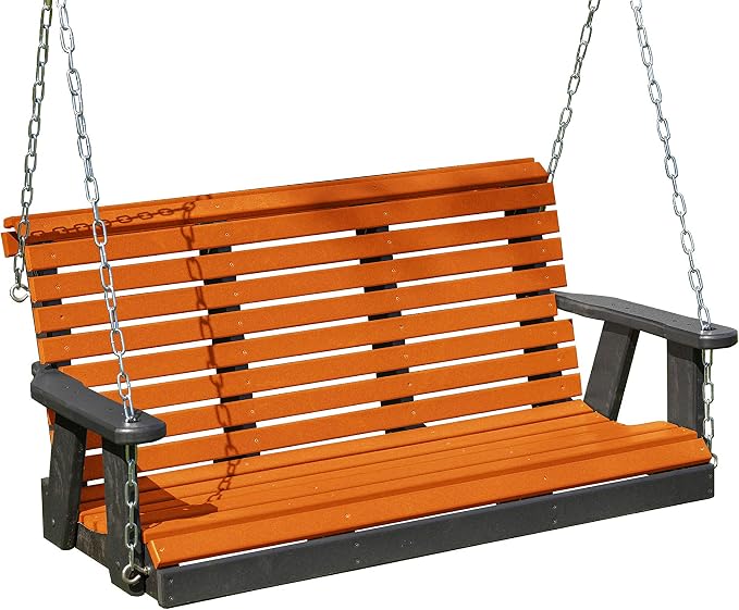 Poly Lumber Wood 5FT Porch Swing Amish Craftsmandship Made in USA HDPE by Unknown