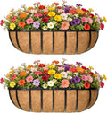 36 Inch Railing Planter Window Box Deck Balcony Rail Planter by EIMQUVW