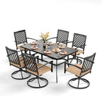PHI VILLA 7 Pieces Outdoor Dining Set by PHIVILLAThepioneerofcomfortablehouseholdsupplies