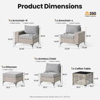 ovios 5-Piece Patio Furniture Set - Image 8
