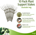 Stackable Plant Support Stakes, Indoor & Outdoor Houseplant Stem Support - Image 5