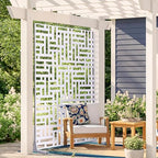 VEVOR Metal Privacy Screen, Freestanding Outdoor Divider - Image 8