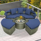 Tangkula Outdoor Round Daybed - Image 2