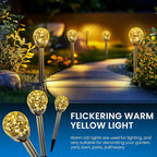 SOLPEX Solar Garden Lights String, 6 Pack Outdoor Christmas Decoration Warm - Image 5