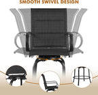 Yaheetech 4 Piece Patio Swivel Bar Stools, Texteline Outdoor Chairs - Image 5