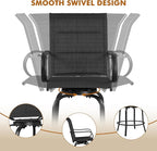 Yaheetech 6 Piece Patio Swivel Bar Stools Texteline Chairs - Image 5