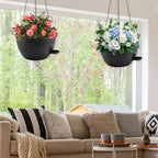 12 inch Hanging Planters for Indoor Plants, 2 Pack Self-Watering Hanging - Image 2