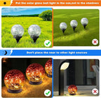 Solar Globe Lights Outdoor Waterproof-Solar Balls-Solar Garden Lights-Orbs - Image 3