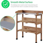 Yaheetech Outdoor Garden Potting Bench Table, Wooden Horticulture Planting - Image 4
