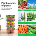 VIVOSUN 5 Tier Vertical Gardening Stackable Planter - Image 7