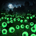 BrizLabs 4 Pack 24 LED Halloween Solar Lights, 2 Modes Outdoor Halloween by BrizLabs