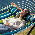 Hammock with Stand for Outside, Double Hammock with Stand, Pillow and Portable - Image 2