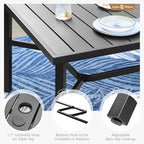 Sophia & William Patio Dining Set 9 Pieces, Patio Table and Chairs Set - Image 6