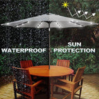 Blissun 9 ft Solar Umbrella, Patio Umbrella - Image 5