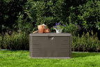 Rubbermaid Medium Resin Outdoor Storage Deck Box, Weather Resistant, Deck - Image 5