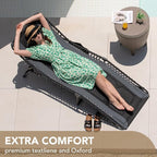 Devoko 4-Fold Padded Portable Folding Outdoor Chaise Lounge Heavy Duty - Image 5