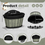 Layhit 6 Pcs Wall Hanging Planters Outdoor Pot Planter Wine Barrel Planter - Image 2