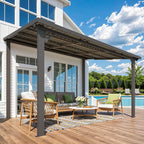 AECOJOY 12' x 8' Outdoor Hardtop Gazebo Pergola - Image 6