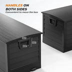 VINGLI 75 Gallon Collapsible Outdoor Storage Box, Simple-to-assemble Plastic - Image 5