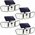 Bionic Flood Light 4 Pk Solar Lights Outdoor Waterproof, Ultra Bright 89 LEDs by BellHowell