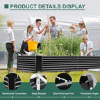 Land Guard 6x3x3ft Rectangular Galvanized Raised Garden Beds, Large-Capacity - Image 7