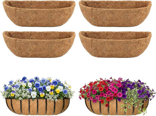 4 Pcs 24 Inch Trough Coco Liner by Unknown